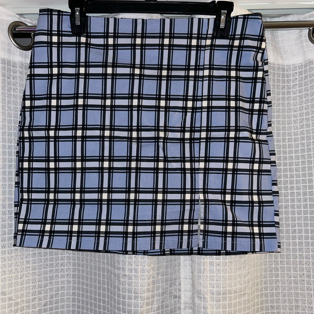 Rue21 blue plaid design skirt
